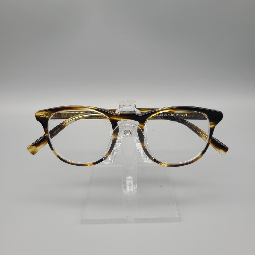 Warby Parker Baker 256 Eyeglasses Striped Tortoise Brown Frames 49-20-145